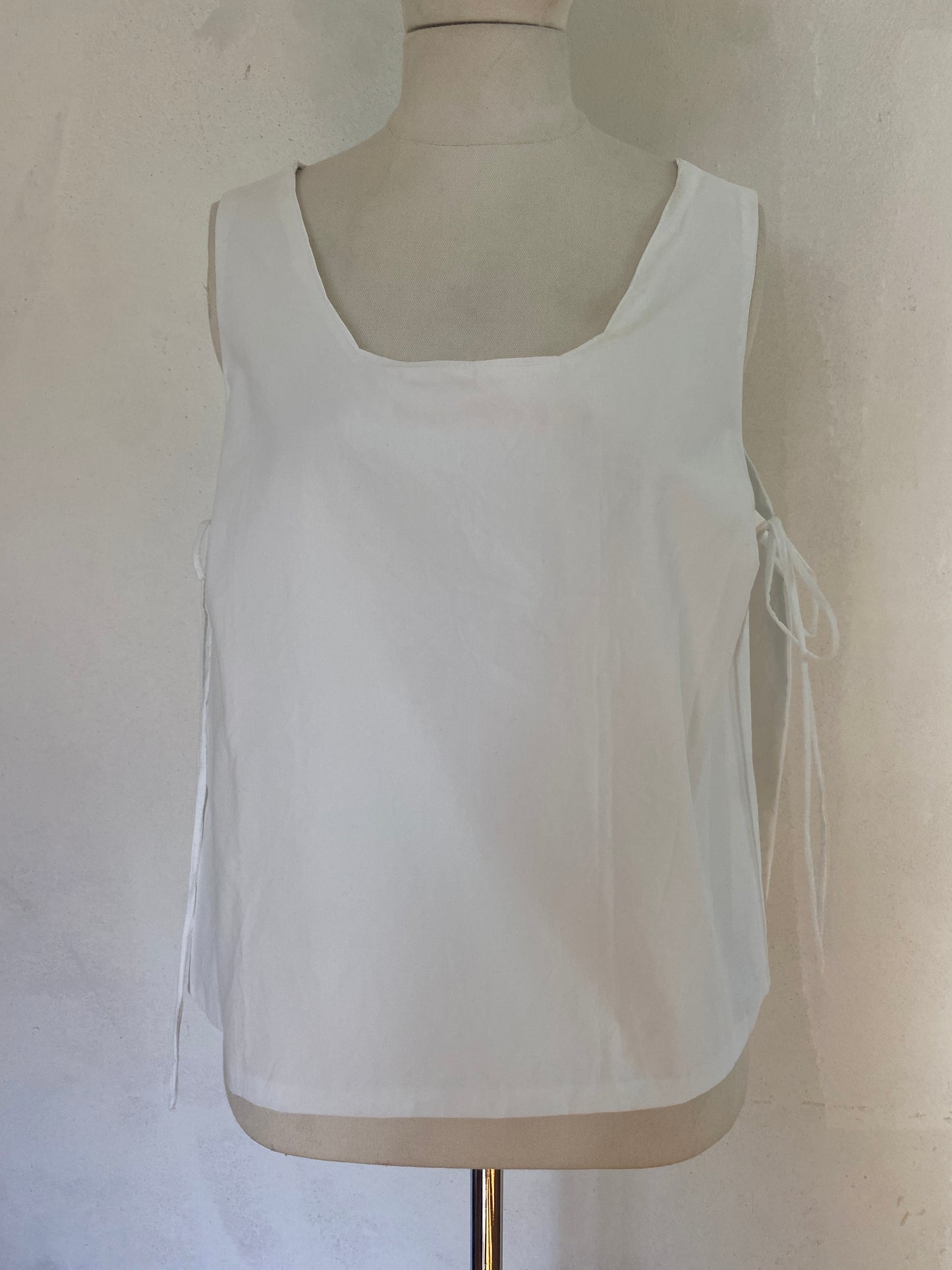 Cotton Side-Tie Tank Top