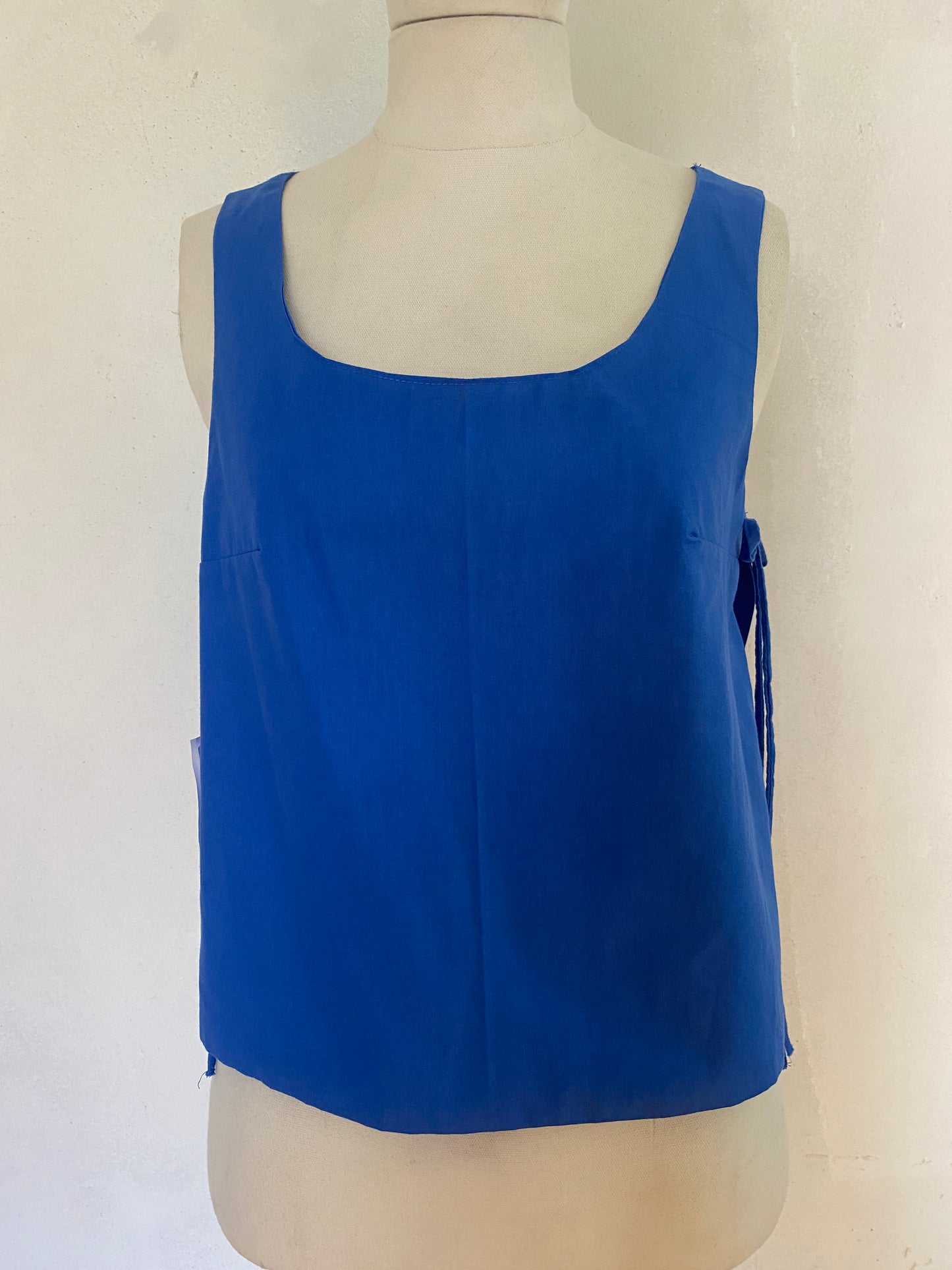 Cotton Side-Tie Tank Top